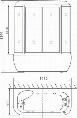 Rainsense 400 кронштейн для верхнего душа настенного крепления