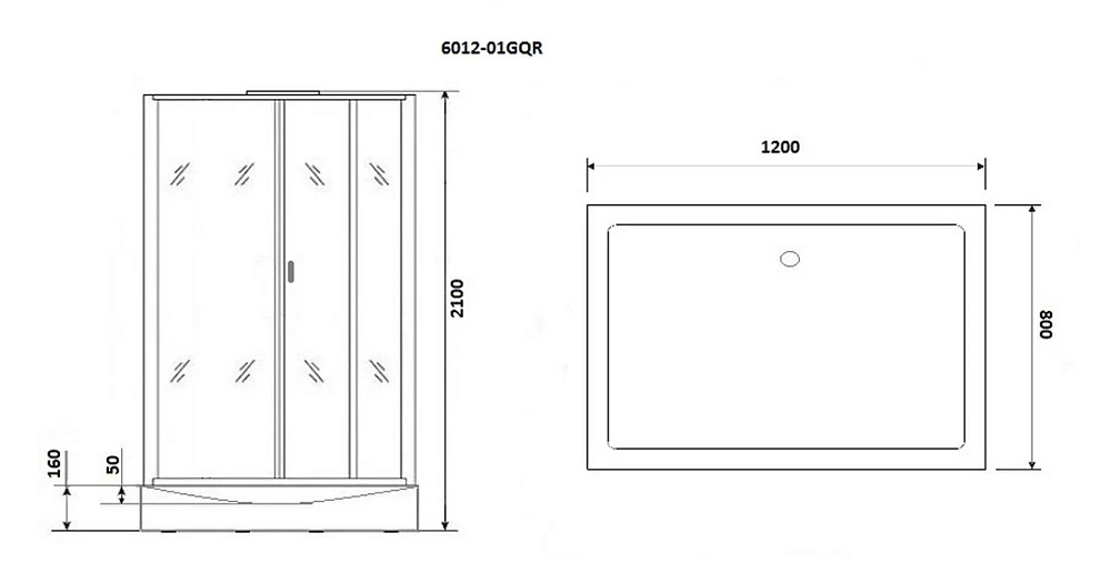 Душевая кабина Niagara Premium NG-6012-01GQR