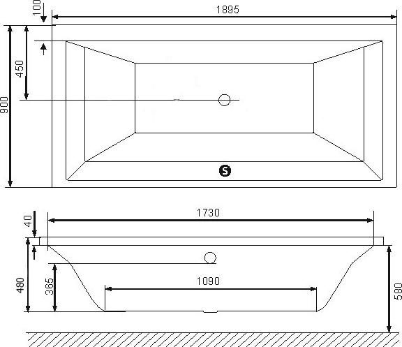 Акриловая ванна Excellent Crown Grand 190x90