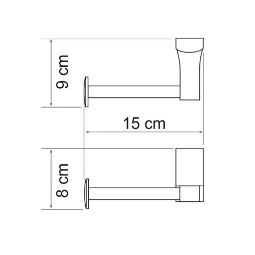 Держатель туалетной бумаги WasserKRAFT Leine К-5000 K-5096 хром