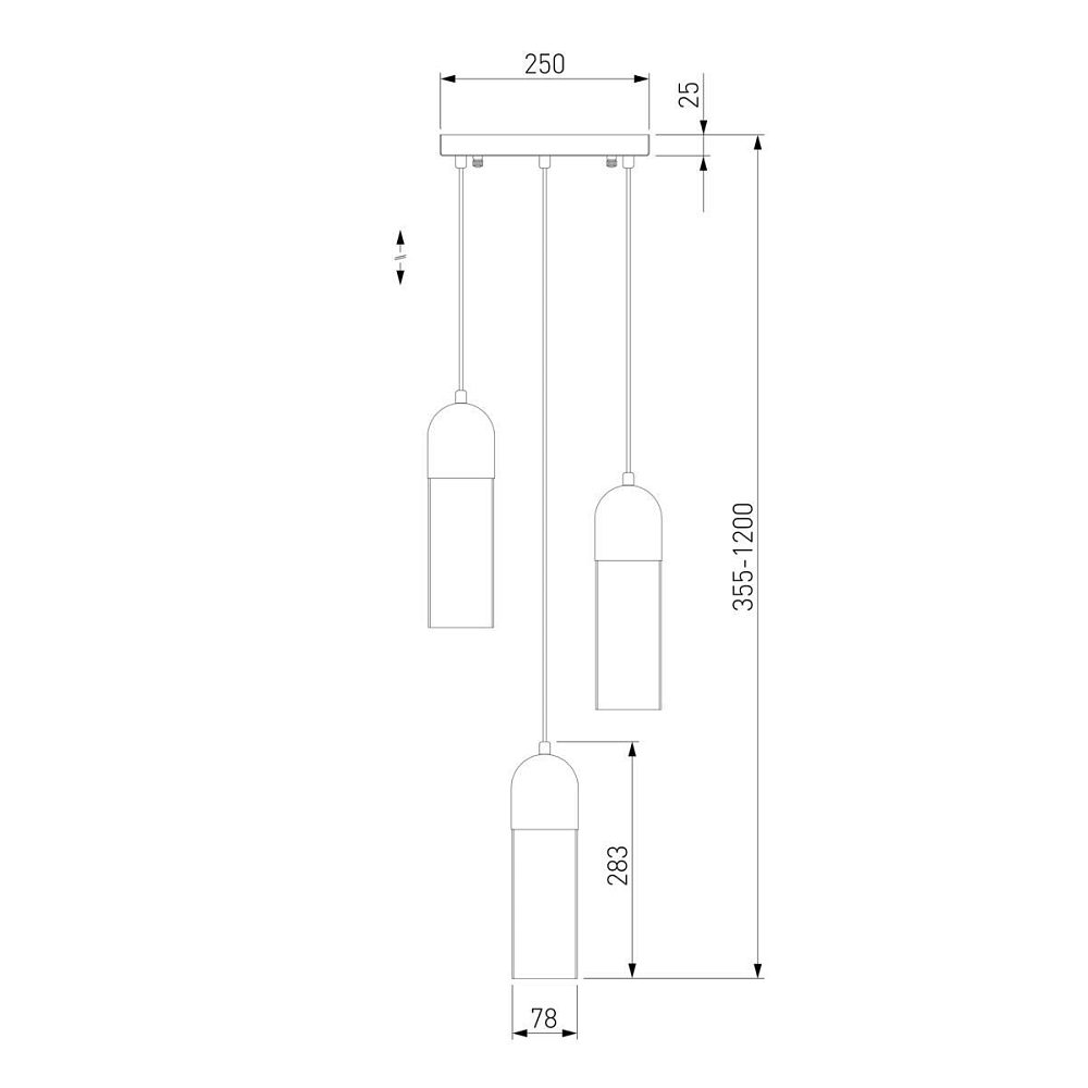 Подвесная люстра Eurosvet Airon 50180/3 янтарный