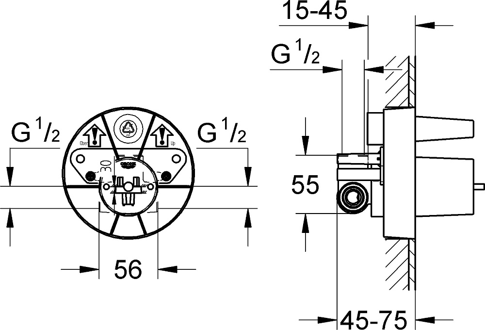 Скрытая часть Grohe 33964000