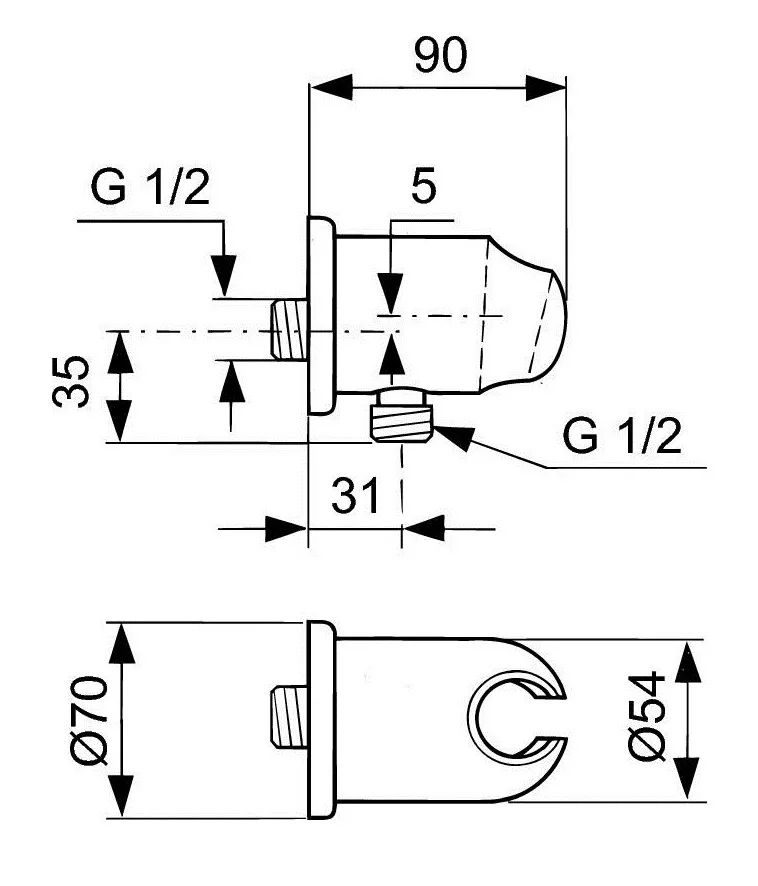 Комплект смесителей Ideal Standard Ceraplan III B1153AA хром