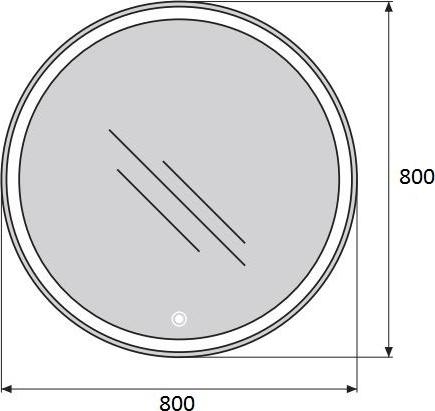 Зеркало BelBagno SPC-RNG-800-LED-TCH