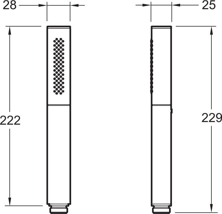 Душевая лейка Jacob Delafon Shift Ellipse E10257-CP