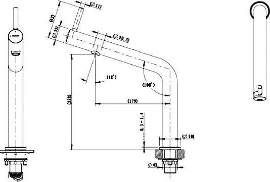 Смеситель для кухни Bravat Ozen F7354388CP-ENG, хром