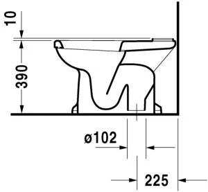 Напольный унитаз Duravit 1930 Series 022701