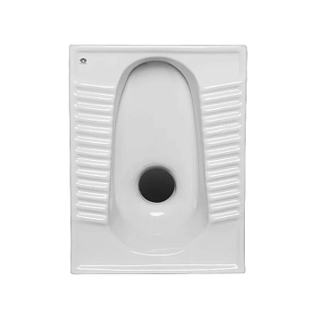 Чаша Генуя Morvarid Delta Flat Asian Squat Pans 1125449, цвет белый