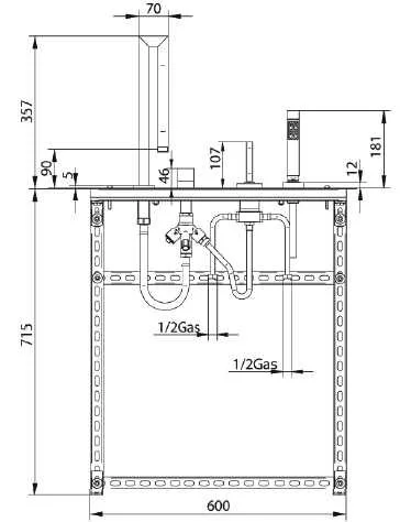 Смеситель для ванны с душем Bandini Seta 776140PN00 хром