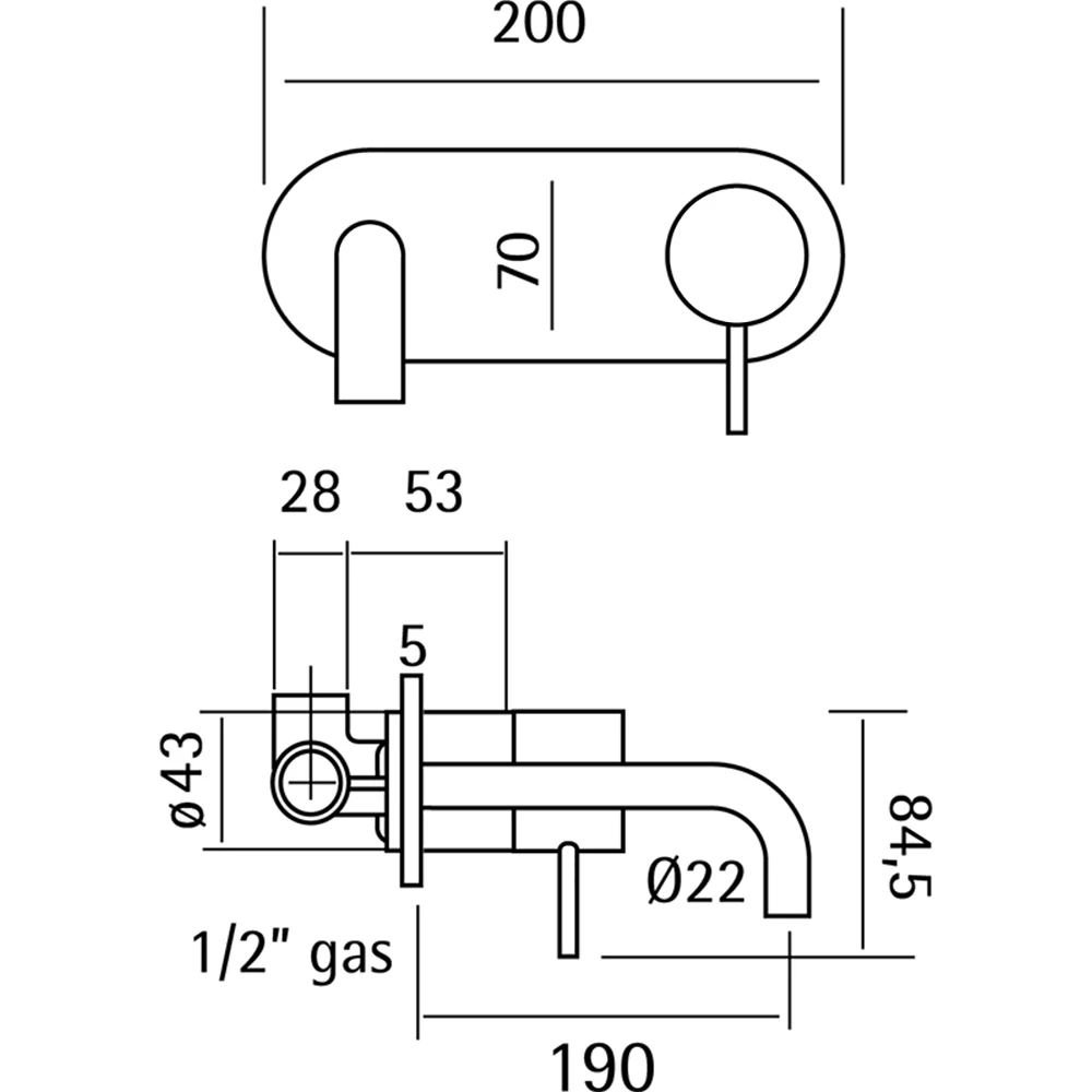 Смеситель для раковины Huber Lynox LX002513D1 серый