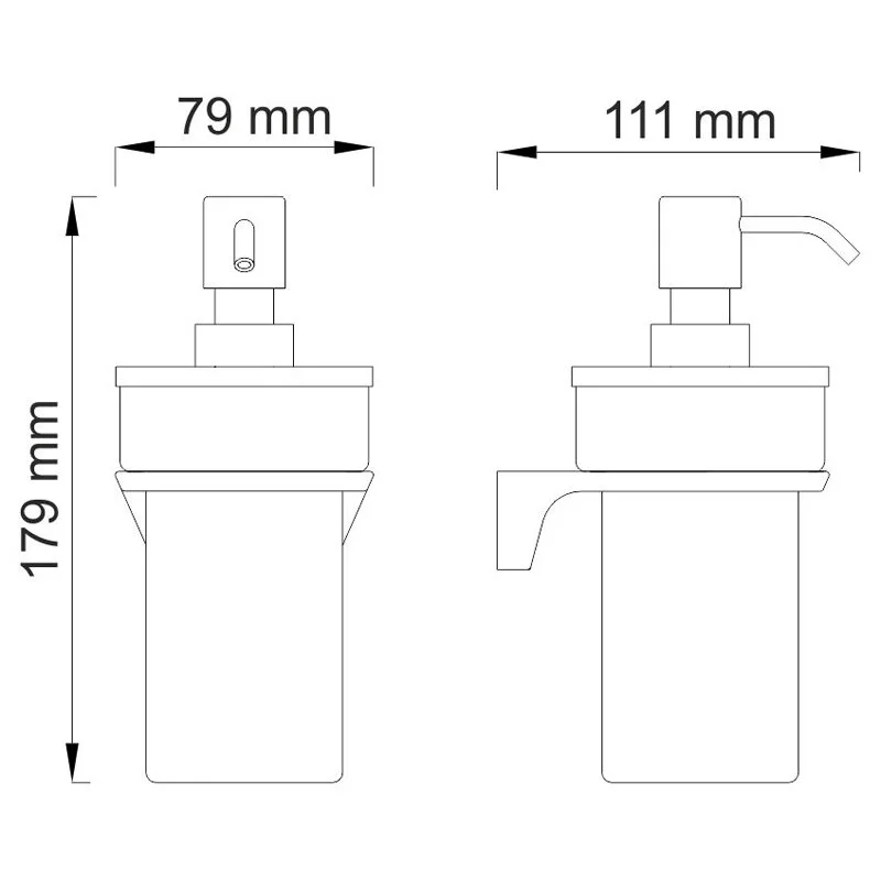 Дозатор для жидкого мыла WasserKRAFT Aisch K-5900 K-5999 белый