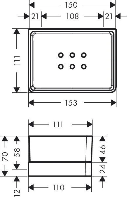 Полка Axor Universal Accessories 42802000 хром;белый