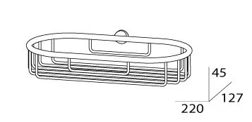 Полка FBS Universal UNI 042 хром