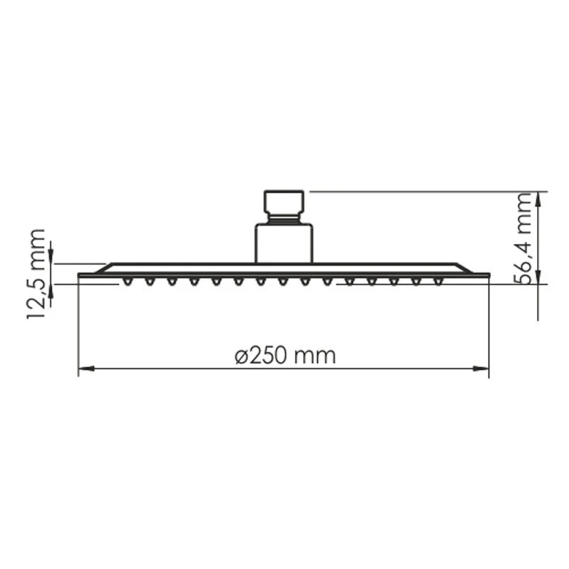 Душ верхний WasserKRAFT Asphe 7700 A329 золото