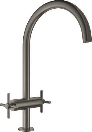 Смеситель для кухонной мойки Grohe Atrio 30362AL0 тёмный графит, матовый