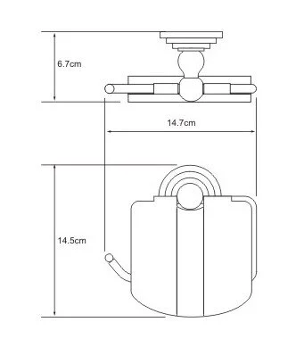 Держатель туалетной бумаги WasserKRAFT Ammer К-7000 K-7025 хром