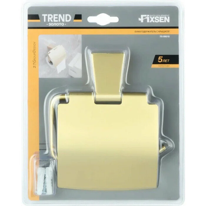 Держатель туалетной бумаги Fixsen Trend Gold FX-99010 золото