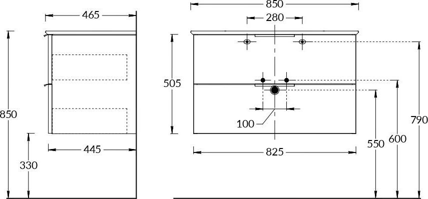 Тумба под раковину 85 см Kerama Marazzi Piano PI.F.85\WHT, белый