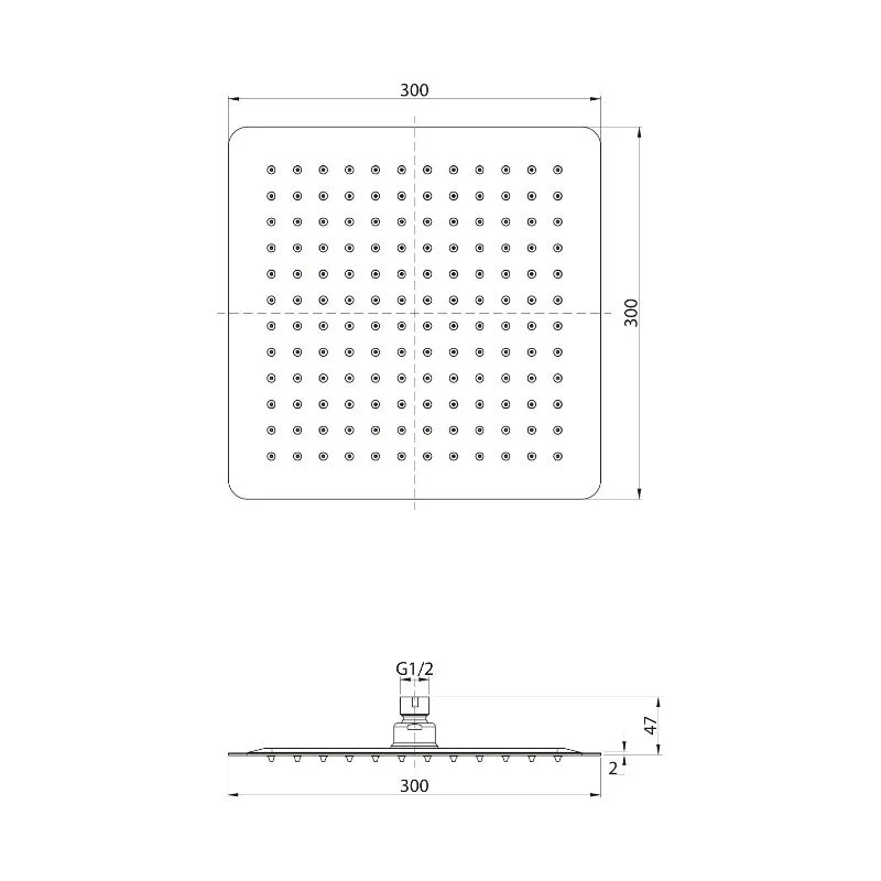 Душ верхний Elghansa Overhead Shower MQ-230 хром