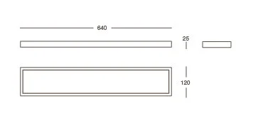 Полка Valli&Valli Strict D 6521 /64/CR/ хром