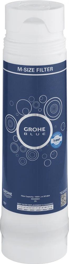 

Фильтр Grohe Blue 40430001 M-Size без насадки, Blue