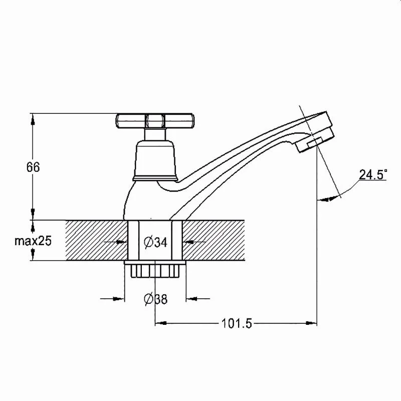 Кран для кухни Solone Jik JIK15-A102-A хром