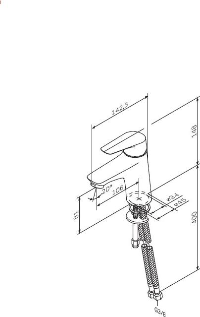 Смеситель для раковины AM.PM Joy F85E02100, хром