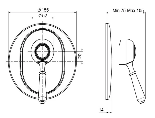 Смеситель для душа Fima Carlo Frattini Bell F3369/1CR хром