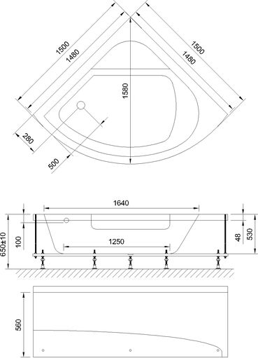 Ванная акриловая Royal Bath ROJO 150x150 RB 375202