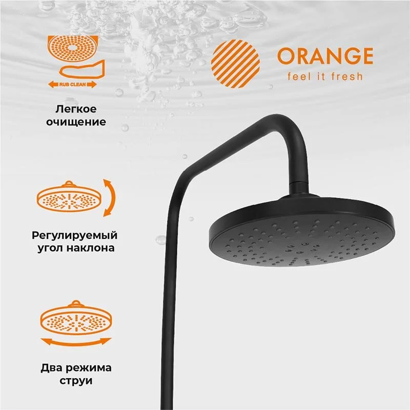 Душевая система Orange Mia M34-922b черный