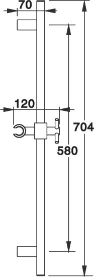 Душевая штанга Zorg Sanitary ZR 810