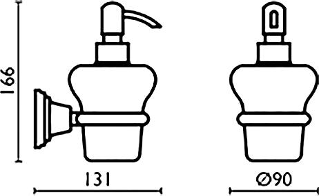 Дозатор Bagno & Associati Canova CA12851 CR