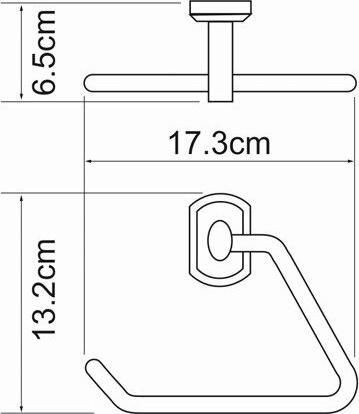 Полотенцедержатель Wasserkraft Oder K-3061