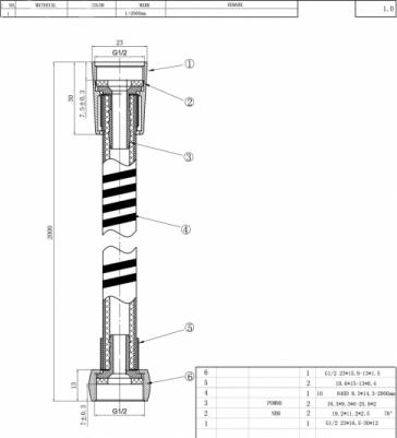 Шланг для душа 200 см Bravat P7233CP-1-RUS, хром