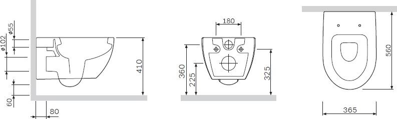 Комплект Система инсталляции для унитазов Grohe Rapid SL 38772001 3 в 1 с кнопкой смыва + Чаша подвесного унитаза Am.Pm Awe C111738WH + Крышка-сиденье микролифтом