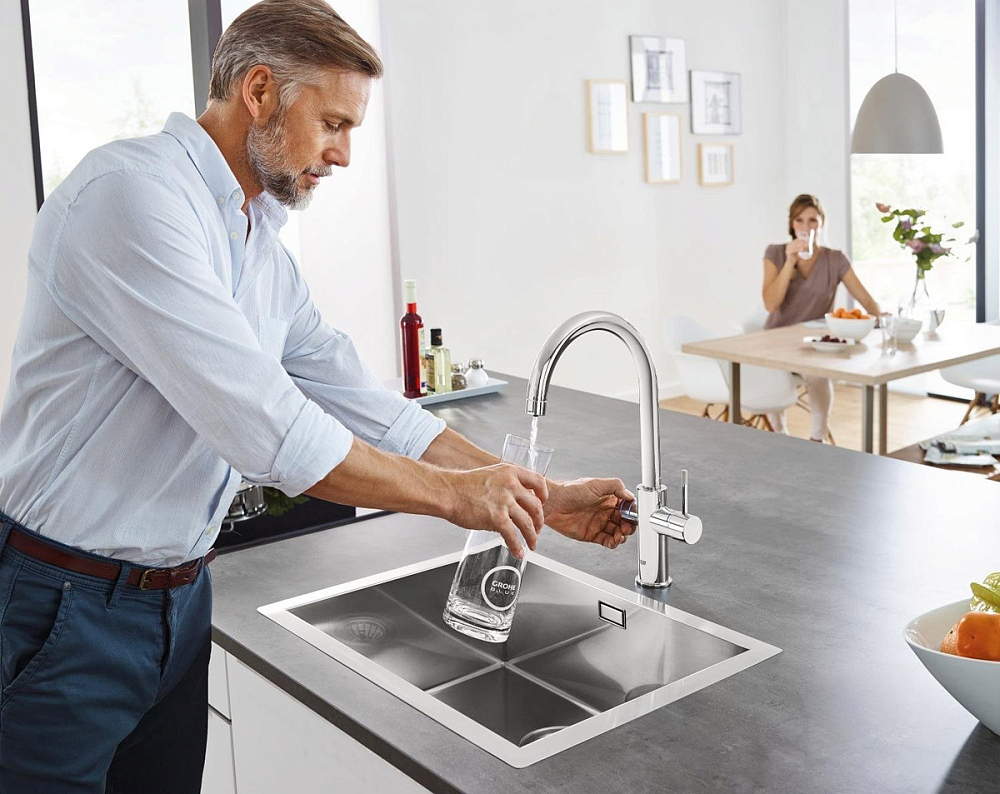 Смеситель для кухонной мойки Grohe Blue Home 31455000