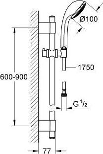 Душевой гарнитур Grohe Relexa 28831000