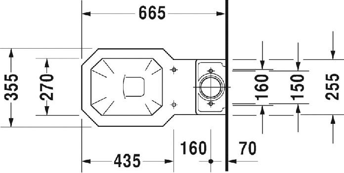 Напольный унитаз Duravit 1930 Series 0227090000 (022709 00 00)