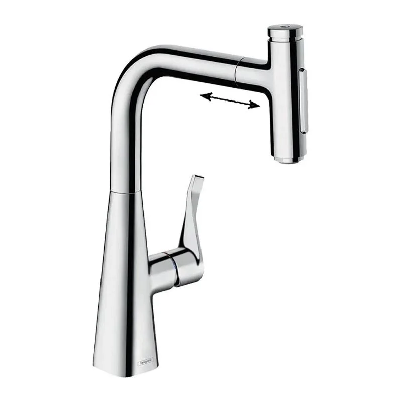 

Смеситель для кухни Hansgrohe Metris Select 73822000 хром, Metris Select