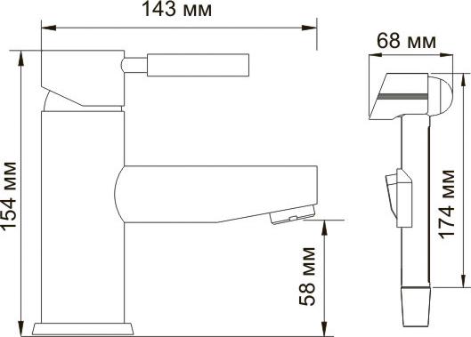 Смеситель для раковины Wasserkraft Main K-4108