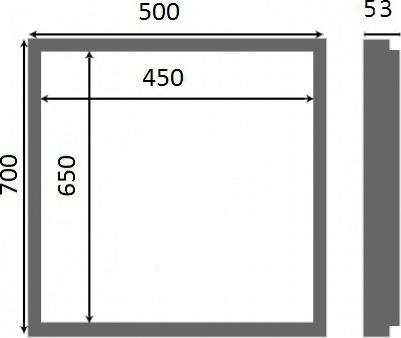 Настенный люк Люкер AL-KR 70х50