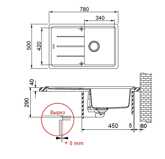 Кухонная мойка Franke Basis 114.0259.928 серый