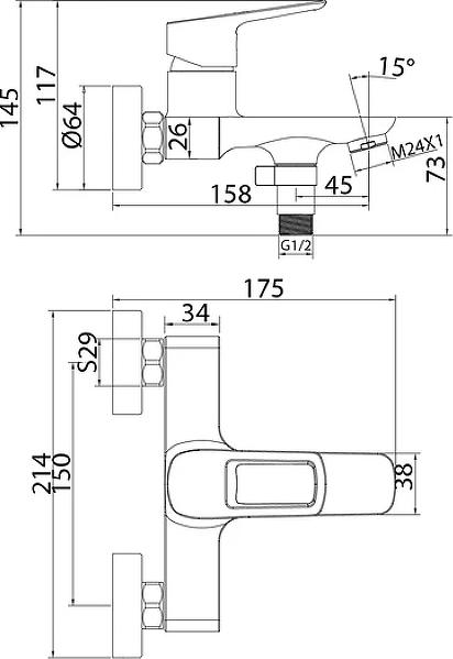 Смеситель для ванны Iddis Spin SPISB02i02WA, хром