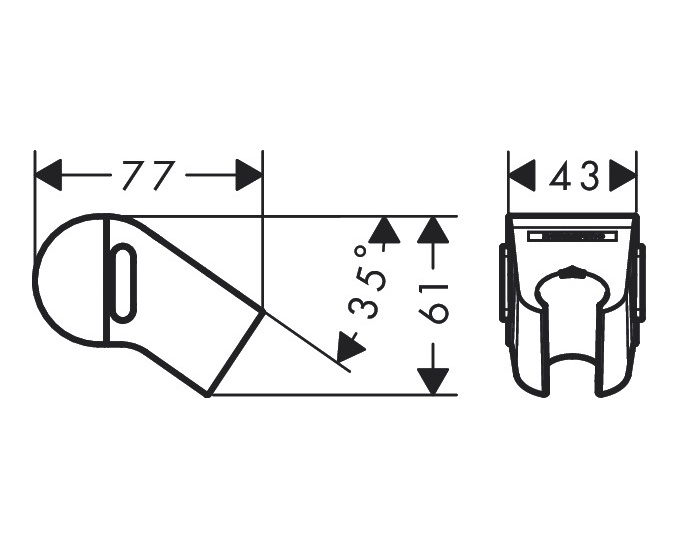 Держатель для душа Hansgrohe Planet Edition 28918210 песок