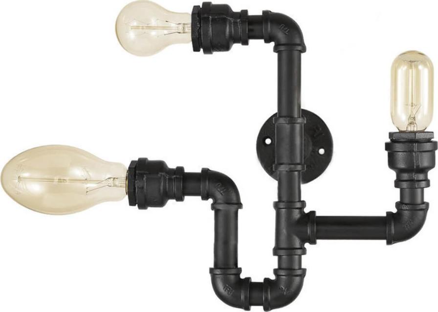 Бра Ideal Lux Plumber AP3 Nero 142517