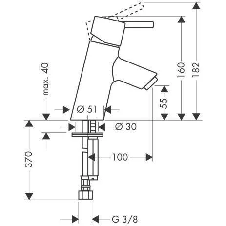 Смеситель для раковины Hansgrohe Talis 32031000 хром