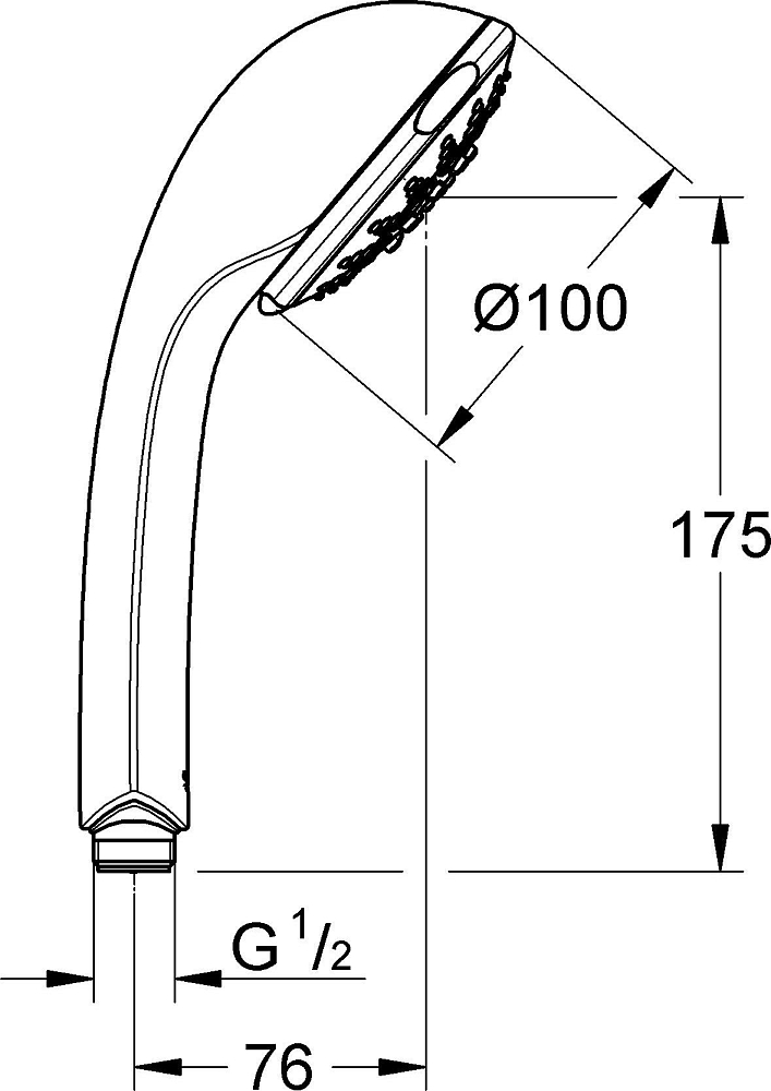 Душевая лейка Grohe Relexa Five 28796000