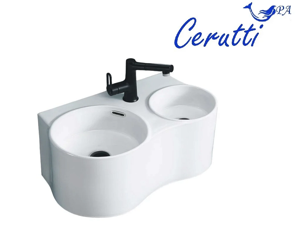 Раковина Cerutti Spa Double СТ9701 белый