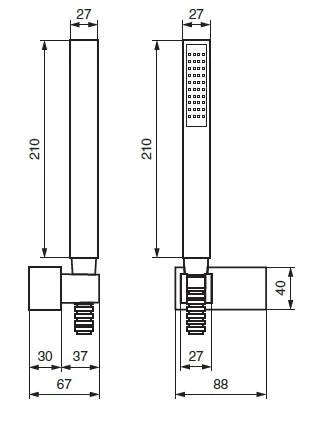 Душевая лейка Emmevi 122CR хром