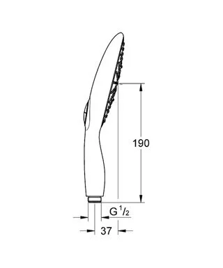 Душевая лейка Grohe Power&Soul 27674000 хром